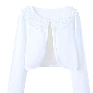 Girls Elegant breathable long sleeve Cardigan